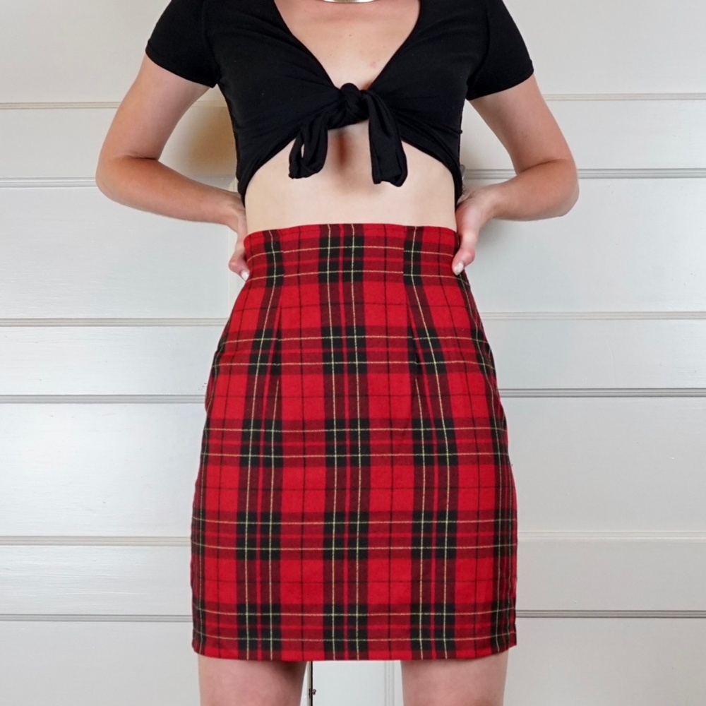 🥀🌹90’s Plaid Skirt 🌹🥀